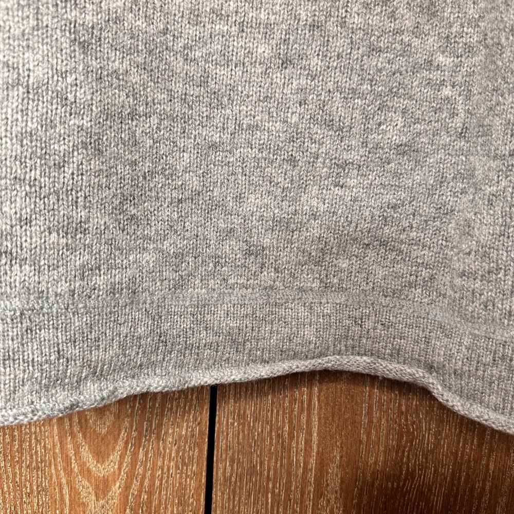 Ralph Lauren Polo Jeans Co Grey 100% Wool V-Neck Sweater Mens Large Japan Made - Picture 8 of 9